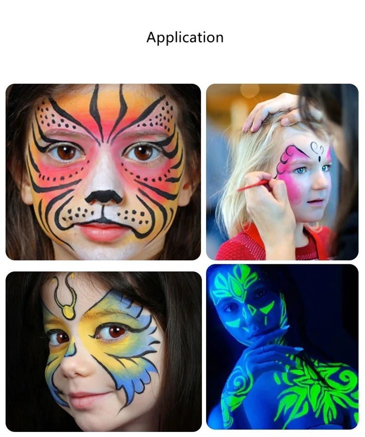 6-color Halloween Face Paintings 6-color Halloween Face Paintings